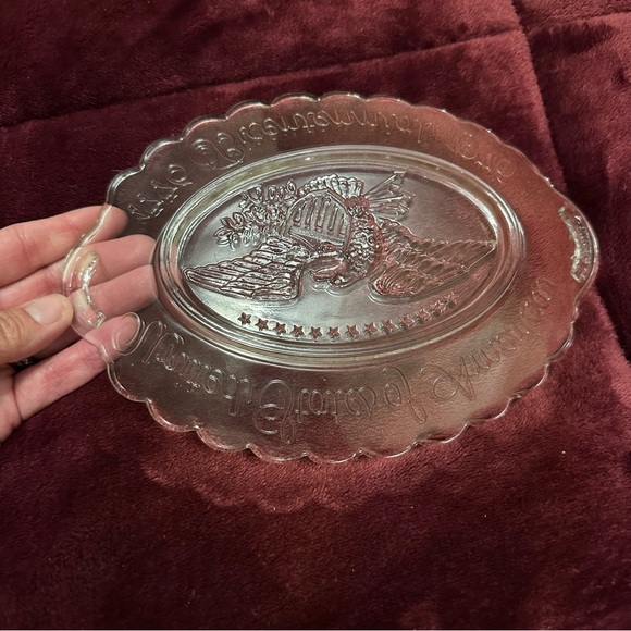 Bicentennial Americana Glass Plate Vintage Avon - Picture 3 of 5